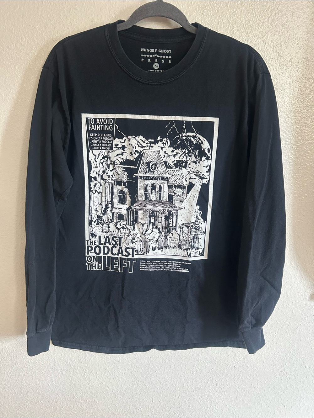 Hungry Ghost Press Horror Last Podcast On The Left Long Sleeve Tshirt Womens M